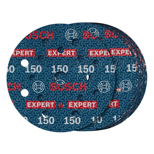 Фолио Bosch шлифовъчно за ротационен шлайф  125 мм, P150, 50 бр., Expert O780