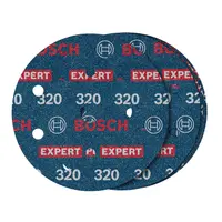 Фолио Bosch шлифовъчно за ротационен шлайф  125 мм, P320, 50 бр., Expert O780