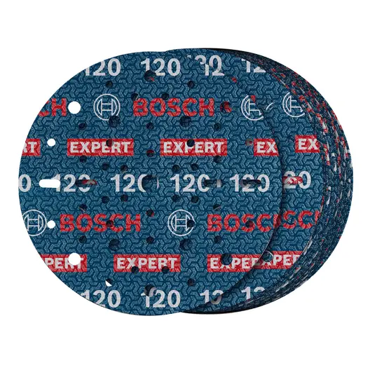 Фолио Bosch шлифовъчно за ротационен шлайф  150 мм, P120, 50 бр., Expert O780