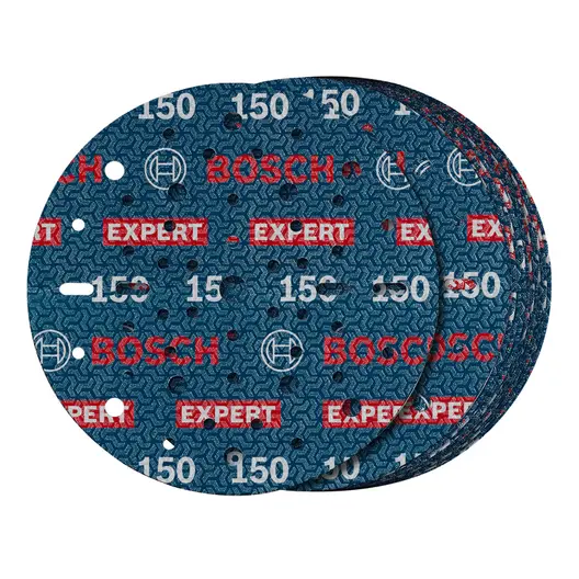 Фолио Bosch шлифовъчно за ротационен шлайф  150 мм, P150, 50 бр., Expert O780