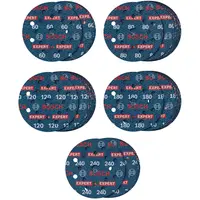 Фолио Bosch шлифовъчно за ротационен шлайф  125 мм, P120, P180, P240, P60, P80, 55 бр., Expert O780