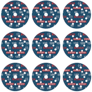 Фолио Bosch шлифовъчно за ротационен шлайф  125 мм, P120, P180, P80, 9 бр., Expert O780 - product - 001 BSH3292