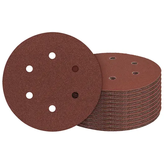 Шкурка за орбитален шлайф Bosch с 6 отвора  150 мм, P120, P180, P40, P60, P80, 50 бр., Expert for Wood and Paint C430