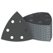 Шкурка за виброшлайф Bosch триъгълна с 6 отвора  93x93x93 мм, P120, P180, P240, P320, P400, P600, P80, 50 бр., PRO F355 - product - 001 BSH3313