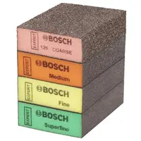 Шкурка върху гъба за ръчно шлайфане Bosch комплект  97x69x26 мм, груба, много фина, средна, фина, 20 бр., Expert S471