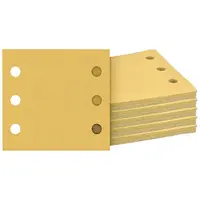 Шкурка за виброшлайф Bosch правоъгълна с 6 отвора  115x107 мм, P120, P180, P240, P60, P80, 50 бр., Expert C470