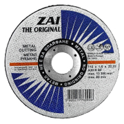 Диск карбофлексен за рязане ZAI на метал и неръждавейка  115 мм, 22.23 мм, 1.6 мм, A 30 R BF - product - 001 BRK2426