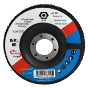 Ламелен диск за шлайфане ZAI на метал  115 мм, 22.23 мм, P80, конусен, А 80 - product - 001 BRK2461