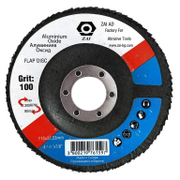 Ламелен диск за шлайфане ZAI на метал  115 мм, 22.23 мм, P100, конусен, А 100 - product - 001 BRK2462