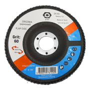 Ламелен диск за шлайфане ZAI на метал и неръждаема стомана  125 мм, 22.23 мм, P60, конусен, Z 60 - product - 001 BRK2476
