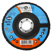 Ламелен диск за шлайфане ZAI на метал и неръждаема стомана  115 мм, 22.23 мм, P40, конусен, Z 40 - product - 001 BRK2471