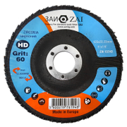 Ламелен диск за шлайфане ZAI на метал и неръждаема стомана  125 мм, 22.23 мм, P60, конусен, Z 60 HD - product - 001 BRK2487