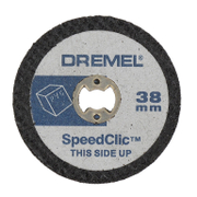 Диск карбофлексен за рязане Dremel на камък и неметали 5 бр. в к-кт 38 мм, 3.2 мм, 0.75 мм, EZ SpeedClic SC476 - product - 001 DRM1351
