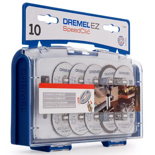 Диск карбофлексен за рязане Dremel на метал 10 бр. в к-кт 38 мм, EZ SpeedClic SC690