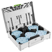 Шкурка за ротационен шлайф Festool с велкро с 8 отвора  125 мм, P120, P180, P220, P60, P80, 100 бр., Granat SYS-STF D125 GR-Set - product - 001 FST2794