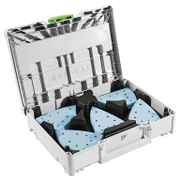 Шкурка за ротационен шлайф Festool с велкро, триъгълна  P120, P180, P220, P60, P80, 100 бр., Granat SYS-STF DELTA GR-Set - product - 001 FST2796