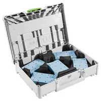 Шкурка за ротационен шлайф Festool правоъгълна  80х133 мм, P120, P180, P220, P60, P80, 100 бр., Granat SYS-STF 80X133 GR-Set