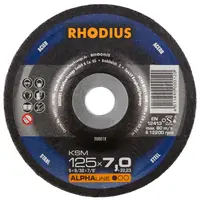 Диск карбофлексен за шлайфане Rhodius на метал  125 мм, 22.2 мм, 7 мм, KSM