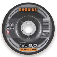 Диск карбофлексен за шлайфане Rhodius на алуминий  125 мм, 22.23 мм, 7 мм, RS24