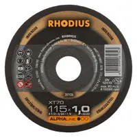 Диск карбофлексен за рязане Rhodius на неръждаема стомана  115 мм, 1 мм, 22.2 мм, XT70