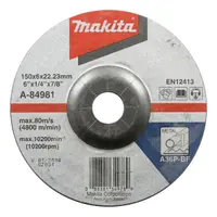 Диск карбофлексен за шлайфане Makita на неръждаема стомана  150 мм, 22.23 мм, 6 мм, A-84981