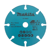 Диск карбиден за рязане Makita на дърво, пластмаса, гипсокартон  76 мм, 10 мм, D-74837 - product - 001 MKT2683