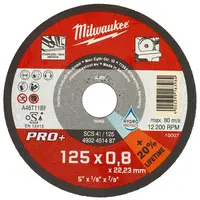 Диск карбофлексен за рязане Milwaukee на метал  125 мм, 0.8 мм, 22.22 мм, SCS 42