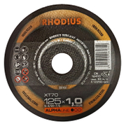 Диск карбофлексен за рязане Rhodius на неръждаема стомана  125 мм, 22.23 мм, 1 мм, XT70 - product - 001 RDS 867