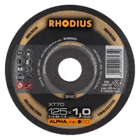 Диск карбофлексен за рязане Rhodius на неръждаема стомана  115 мм, 1.5 мм, 22.23 мм, XT70