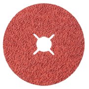 Фибърдиск керамичен за шлайфане Rhodius с ъглошлайф на метал и неръждавейка  115 мм, 22.23 мм, P80, PK06 - product - 001 RDS2756