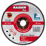 Диск карбофлексен за рязане Raider на метал  100 мм, 16 мм, 3 мм - product - 001 RID2193