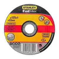 Диск карбофлексен за рязане Stanley на метал и неръждавейка  125 мм, 1 мм, 22.23 мм, STA39297