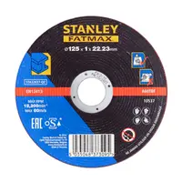 Диск карбофлексен за рязане Stanley на метал  125 мм, 1 мм, 22.23 мм, STA32637