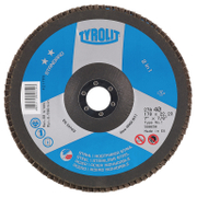 Ламелен диск за шлайфане Tyrolit на метал и неръждаема стомана  115 мм, 22.23 мм, P120, прав, Standard** 2in1 - product - 001 TRT 161