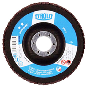 Ламелен диск за шлайфане Tyrolit на метал и неръждаема стомана  125 мм, 22.23 мм, P80, прав, Standard** 2in1 - product - 001 TRT 465