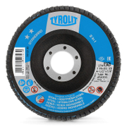 Ламелен диск за шлайфане Tyrolit на метал и неръждаема стомана  115 мм, 22.23 мм, P80, конусен, Standard** 2in1 - product - 001 TRT1568