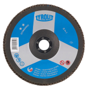 Ламелен диск за шлайфане Tyrolit на метал и неръждаема стомана  125 мм, 22.23 мм, P40, конусен, Standard** 2in1 - product - 001 TRT1570