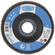 Ламелен диск за шлайфане Tyrolit на метал  125 мм, 22.23 мм, P40, конусен, Premium*** 2in1 - product - 001 TRT1642