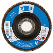 Ламелен диск за шлайфане Tyrolit на метал и неръждаема стомана  125 мм, 22.23 мм, P40, конусен, Premium*** 2in1 - product - 001 TRT1772
