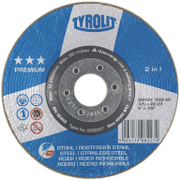 Диск карбофлексен за шлайфане Tyrolit на метал и неръждаема стомана  125 мм, 22.2 мм, 6 мм, Premium*** - product - 001 TRT2071