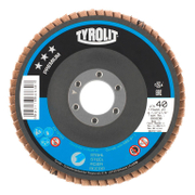 Ламелен диск за шлайфане Tyrolit на метал и неръждаема стомана  125 мм, 22.23 мм, P40, конусен, Premium*** Fastcut SE - product - 001 TRT2178