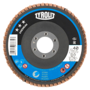 Ламелен диск за шлайфане Tyrolit на метал и неръждаема стомана  125 мм, 22.23 мм, P120, конусен, Premium*** Fastcut SE - product - 001 TRT2181