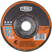 Диск карбофлексен за шлайфане Tyrolit на алуминий  115 мм, 22.23 мм, 6 мм, Premium*** Rondeller - product - 001 TRT2342