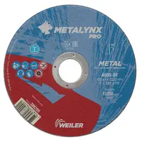 Диск карбофлексен за рязане Weiler на метал  125 мм, 1 мм, 22.23 мм, Metalynx Pro