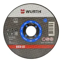 Диск карбофлексен за рязане Wurth на метал  125 мм, 1 мм, 22.23 мм, Red Line Metal