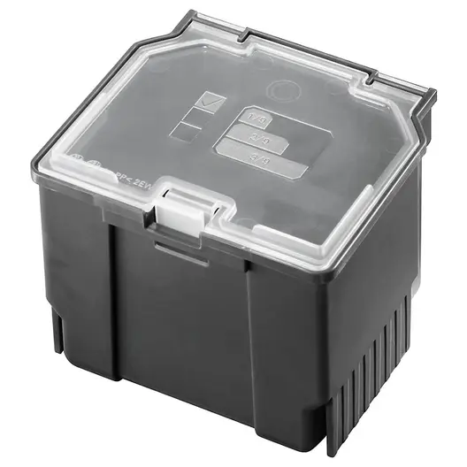 Кутия Bosch пластмасова за аксесоари  SystemBox, 105x117x84 мм, черна