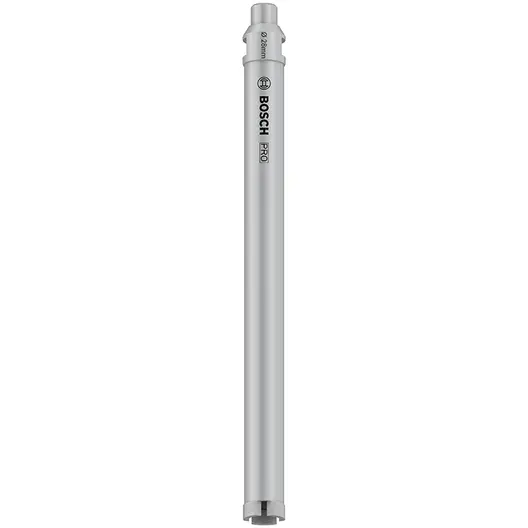 Боркорона за бетон и армиран бетон Bosch с диамантени сегменти и резба G 1/2"  28х300 мм, PRO Core