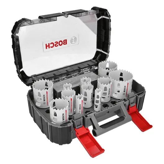 Боркорона за метал Bosch BiM комплект  20-76 мм, 14 бр., Progressor