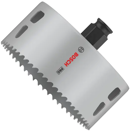 Боркорона универсална Bosch със захват Power Change Plus  105x44 мм, PRO Multi Material PC Plus