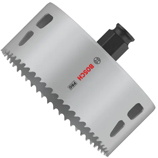Боркорона универсална Bosch със захват Power Change Plus  108x44 мм, PRO Multi Material PC Plus